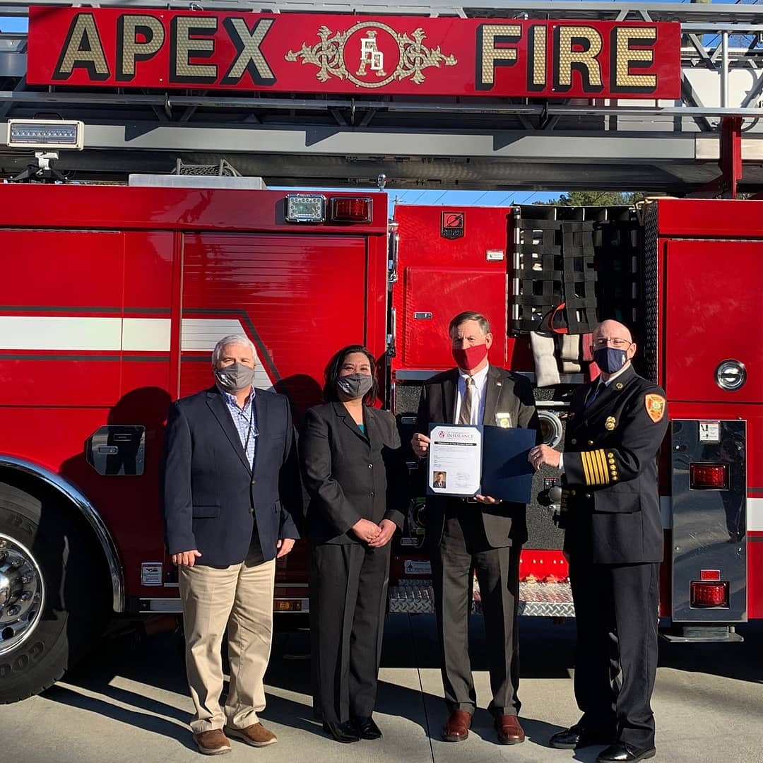 MariaCervaniaNC (@cervanianc) on Twitter photo Congratulations <a href="/townofapex/">Apex, NC</a> Fire Dept, Chief McGee & the hardworking fire personnel & staff for achieving the highest ISO Public Protection Class Rating of 1, placing them in the top 1% in 🇺🇸. Honoring them w NC Insurance Commissioner Mike Causey & <a href="/WakeGOV/">Wake County Government</a> Fire Director Alford. Congratulations <a href="/townofapex/">Apex, NC</a> Fire Dept, Chief McGee & the hardworking fire personnel & staff for achieving the highest ISO Public Protection Class Rating of 1, placing them in the top 1% in 🇺🇸. Honoring them w NC Insurance Commissioner Mike Causey & <a href="/WakeGOV/">Wake County Government</a> Fire Director Alford.