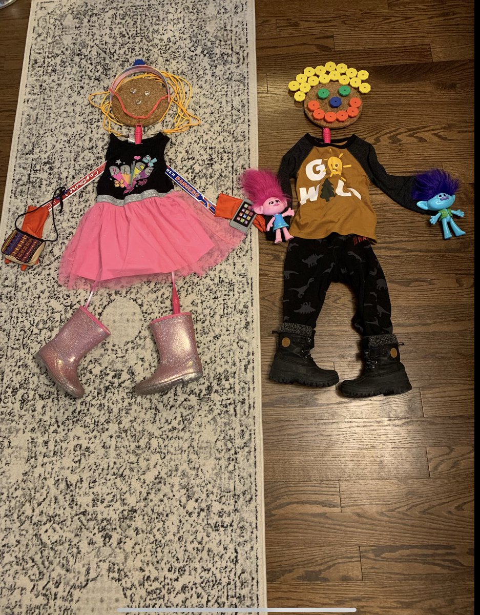 InspirationsinK's tweet photo. Look carefully...one of the children included her brother in her creation!  This is one of our favourite at home learning activities! ❤️ @MsTRibeiro https://t.co/m06d26Q6fC
