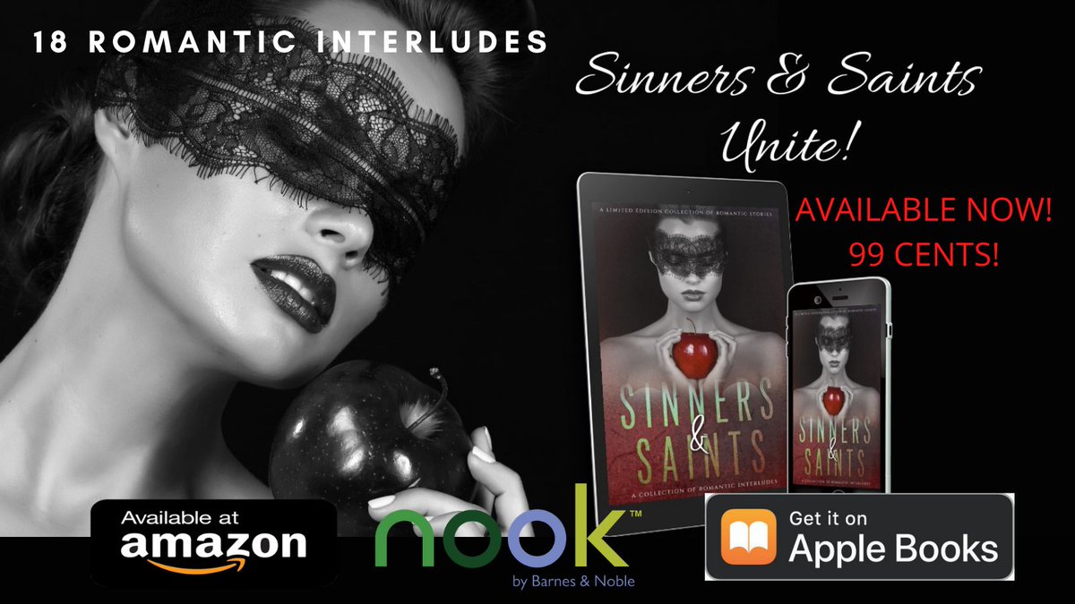TheBookTweeters's tweet photo. There's good and bad in all of us! Find your love w/18 brand new stories from bestselling, award-winning, and up-and-coming authors! Sinners &amp; Saints is finally here. #ExclusiveBoxset #99CentBoxSet #AvailableNow #ClickNow #Romance Order here --> https://t.co/ChXcZTuiMB ... https://t.co/UiCcqLKFSy