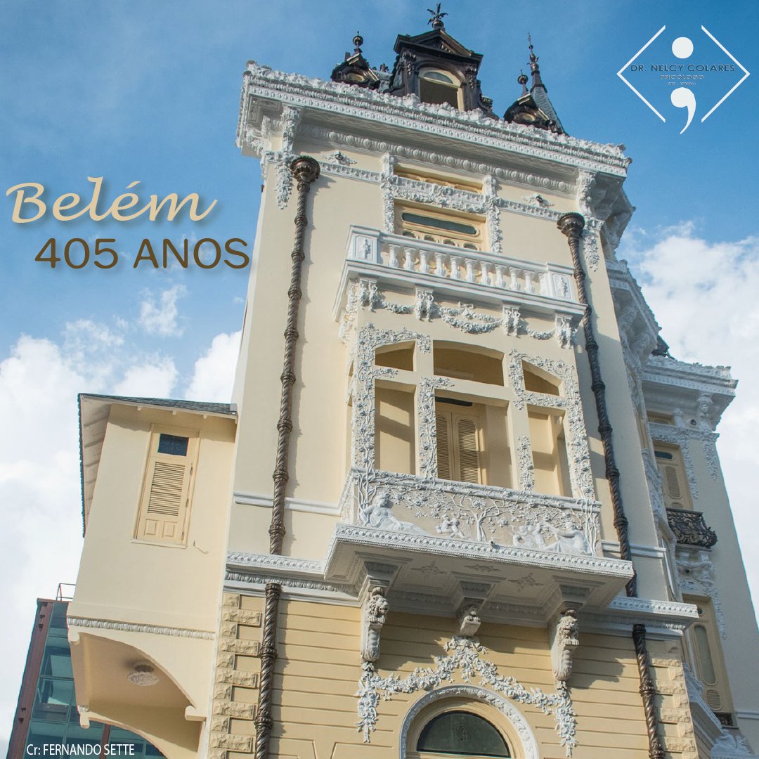 NelcyColares's tweet photo. "Quero Belém como se quer um amor. É inconcebível o amor que Belém despertou em mim…" - Mário de Andrade. Hoje completa 405 anos a cidade que possui cultura, história e culinária incomparável. Na foto podemos ver o Palacete Bolonha após restauração.
https://t.co/eMIL65T15k https://t.co/IxhBbBgP8X