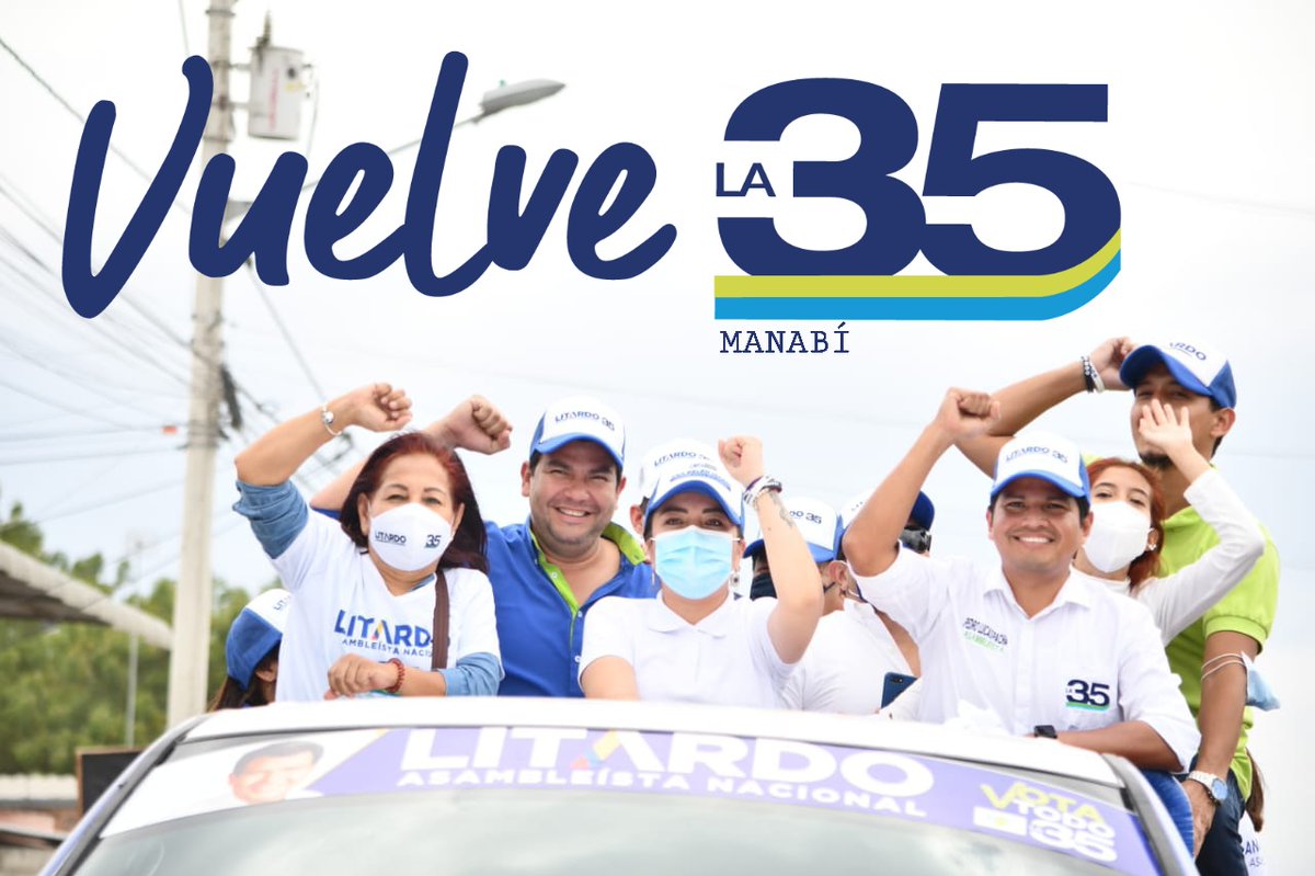SandroVeraR's tweet photo. El día de hoy estuvimos en el sur de Manabí, acompañando a los asambleístas provinciales de esta zona. El recorrido fue liderado por nuestros representantes nacionales: César Litardo, Ana Belén Marín y María Luisa Moreno. 
#SomosLa35 https://t.co/ODqDK81kVL