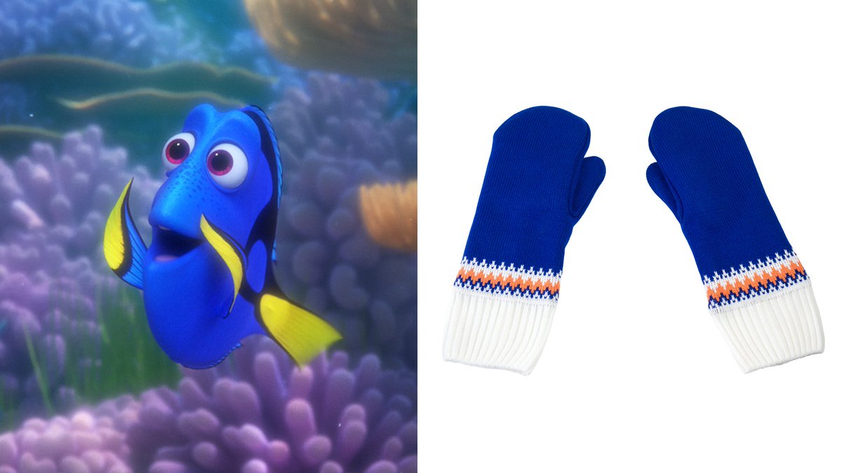 Pixar Characters as Winter Accessories: A Thread