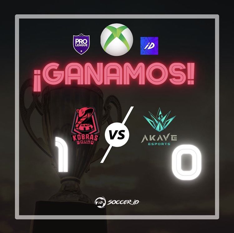 kobras_squad's tweet photo. 🚨 RESULTADO 🚨

🆚 Nuestro juego contra @AkaveEsports terminó en VICTORIA por un marcador de 1 a 0.
🏆 @SOCCERiD10 PRO LEAGUE 1a División ⚽️🎮

#SOCCERiD | #PROLEAGUE | #ProClubs | #XBOX | #eSports | #FIFA21 | #ClubesPRO https://t.co/AAf1oAbwFr
