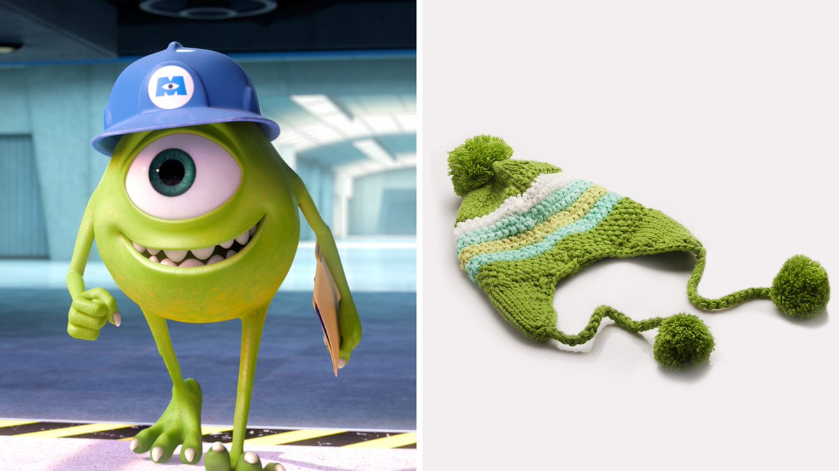 Pixar Characters as Winter Accessories: A Thread