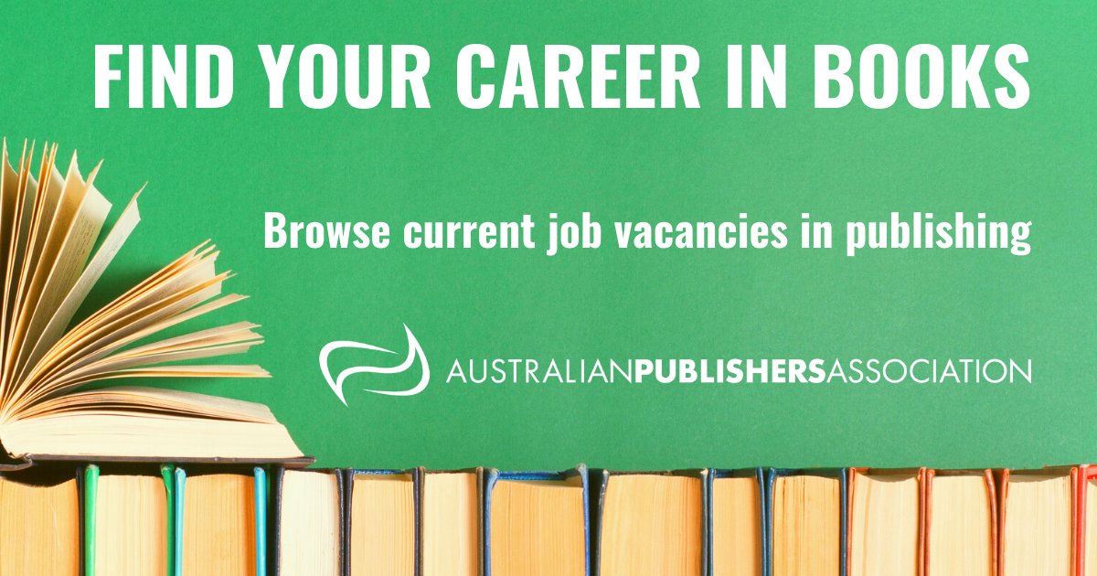 Looking for a new role or a start in publishing? 

Job opportunities currently available in Marketing, Sales, Production &amp; Editorial with Five Mile <a href="/IngramContent/">Ingram Content Group</a>, <a href="/MUPublishing/">Melbourne University Publishing</a>, <a href="/PanteraPress/">Pantera Press</a> &amp; @Text_Publishing.

publishers.asn.au/joblistings

#WorkinPublishing #JobsinBooks