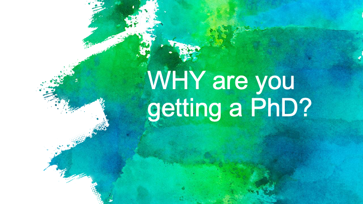 Or why are you doing research, teaching - or whatever it is you do. What are your big huge visions for your potential impacts on the world?