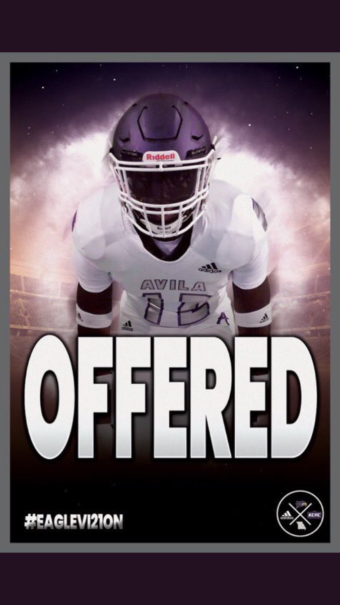 Thomas2Donivan's tweet photo. Blessed to receive a offer to Avila University 💜🤍.. Go Eagles 🦅!! @RecruitGeorgia @Coachbarber_ @CoachTDennis https://t.co/4vxlKRrlBK