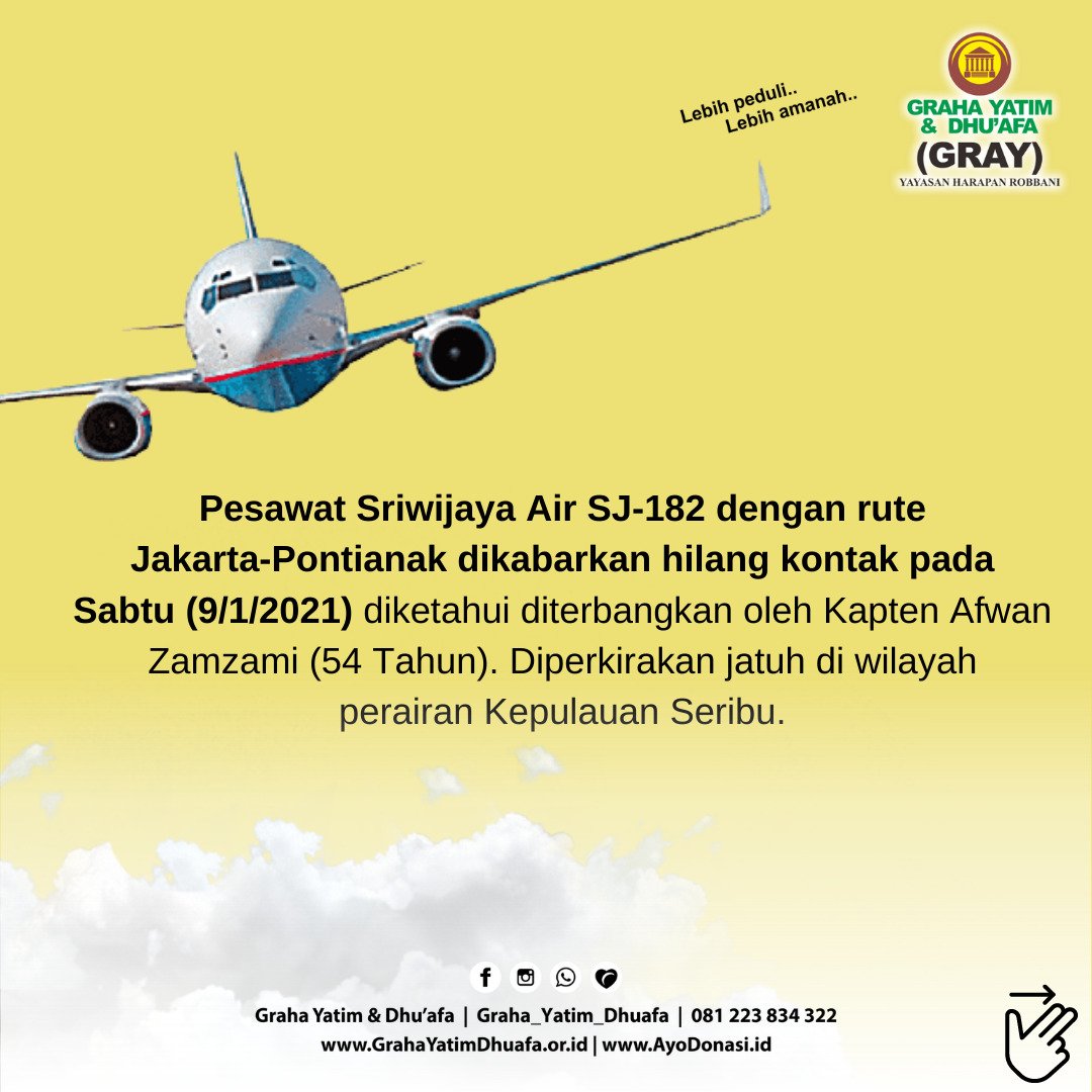 grahayatimyhr's tweet photo. #SJ182 #SriwijayaAirSJ182 #pesawatsriwijaya #captafwan https://t.co/BvRhYVQweA