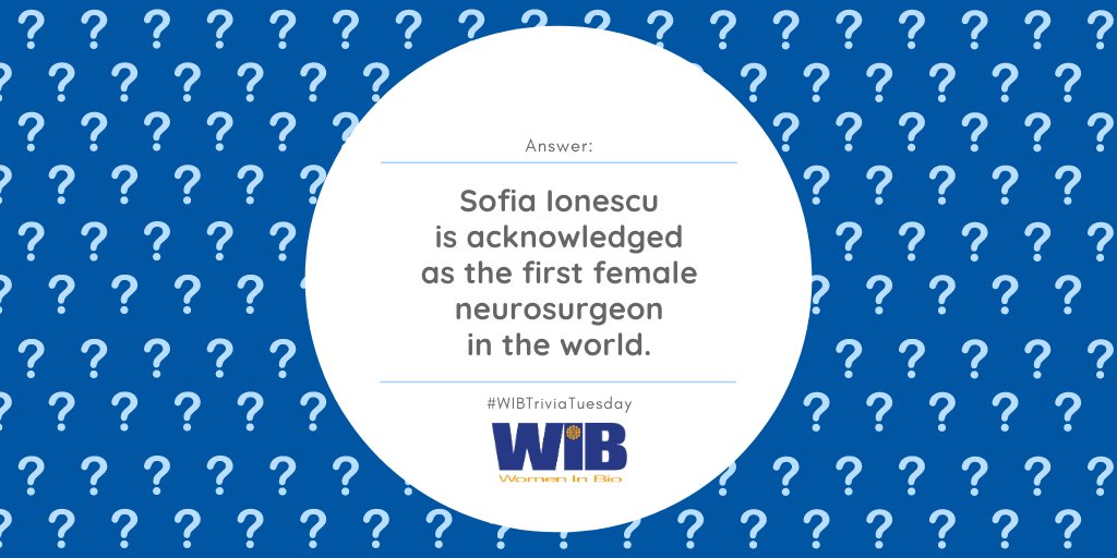 WomenInBio's tweet photo. Time's up! โ The answer is Romanian neurosurgeon Sofia Ionescu (1920-2008) ๐ง
#WIBTriviaTuesday #WomenInBio #WomeninSTEM #womeninscience #womeninmedicine #sciencetrivia #STEMtrivia #trivia #neuroscience #neurobiology #medicine https://t.co/8OVwH3wITU