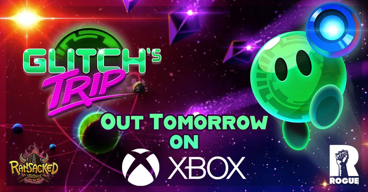 Rogue_Co's tweet image. Glitch's Trip is coming to an #XBOX near you tomorrow: ow.ly/L1my50D6SrE 

Only you can help Glitch save his planet from intergalactic tyrants in this innovative &amp;amp; vibrant retro-styled action platformer! #consolegame #platformergame #IndieGames #IndieDevs @RansackedStudio