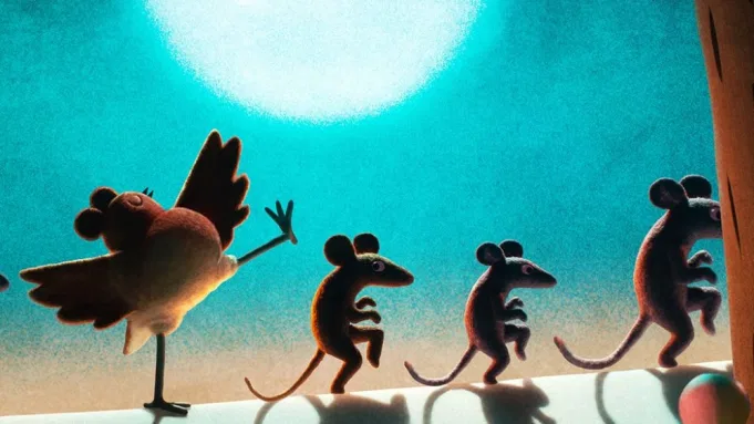 ROBIN ROBIN
Dir.: Daniel Ojari, Mikey Please

Após seu ovo cair em um lixão, Robin é criada por uma amável família de ratos. Quanto ela cresce, suas diferenças se tornam aparentes. Robin parte em busca de provar para sua família que pode ser um bom rato.

Lançamento pela Netflix