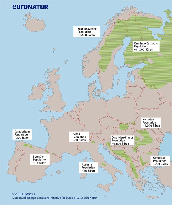 To work out why, we need another map. This is the distribution of bear species in Europe now. Sadly I could not find a map of bear distribution 2,500 years ago but you get the idea. Northern Europe? Has a lot of bears. .