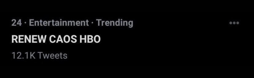 tcaofsabrina's tweet photo. RENEW CAOS HBO is trending!

Everyone join NOW! ❤️ https://t.co/7VnhVxFi60