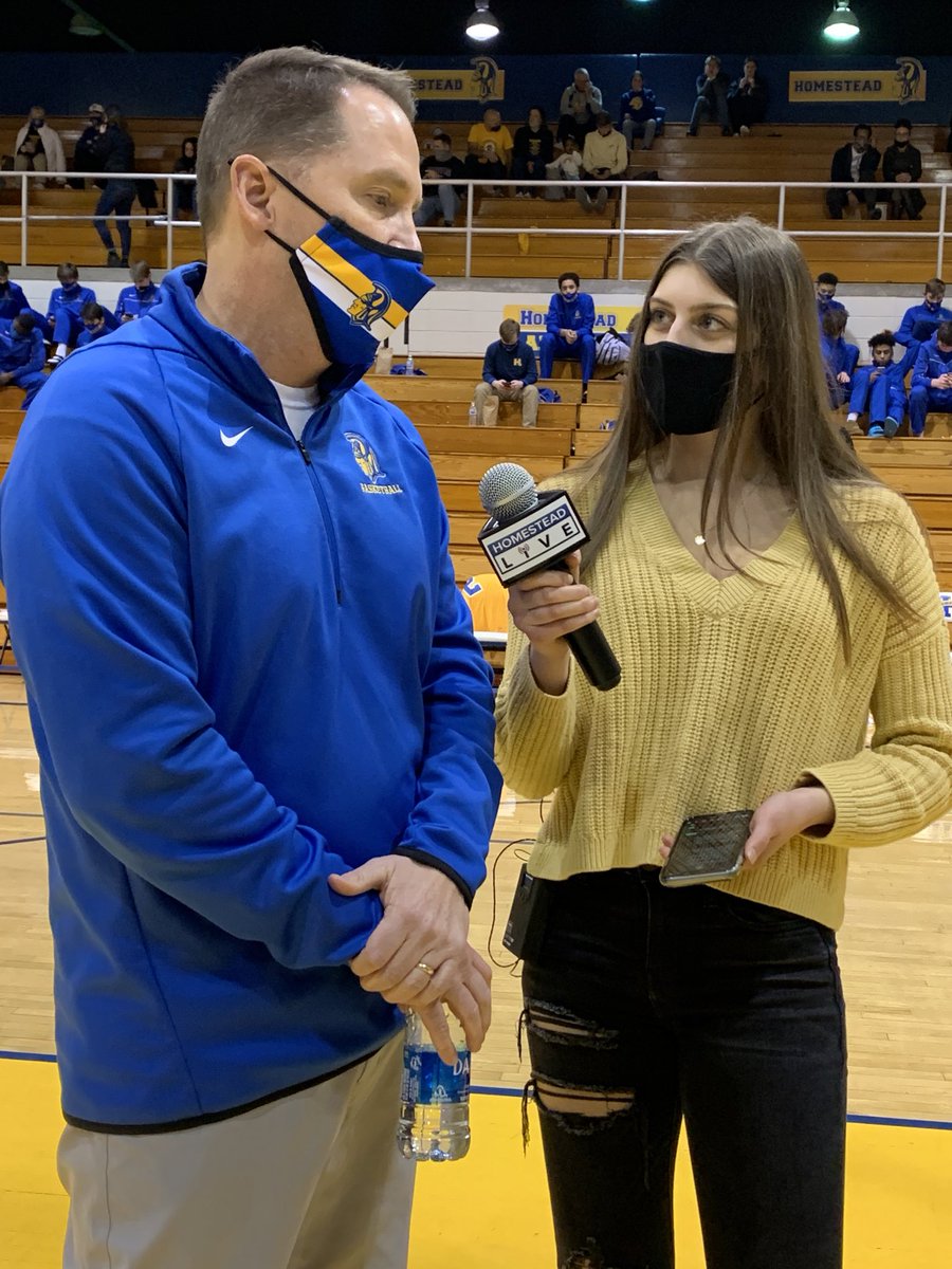 Sideline Reporter Jenna Lane chats with Homestead’s Coach Chris Johnson about his team’s performance up until halftime!