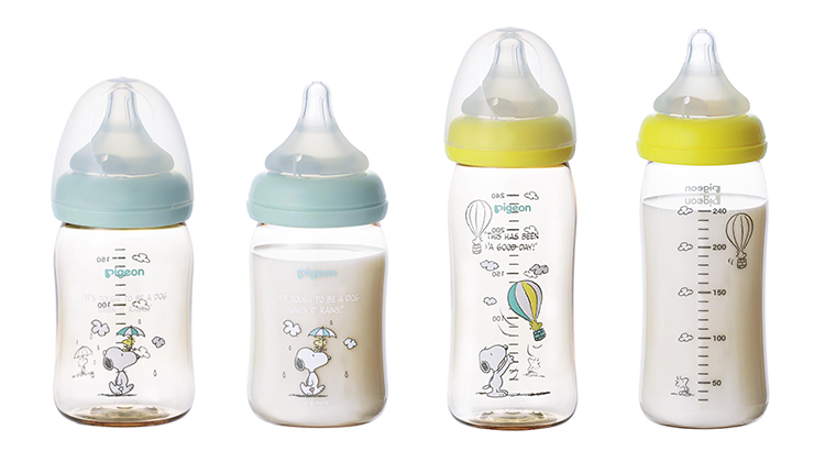 ㉒【特別価格】母乳実感スヌーピー哺乳瓶2本