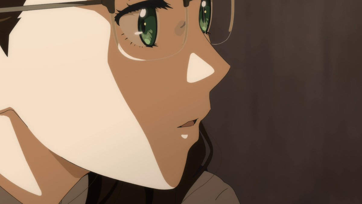 The shots during Ai and Koito's conversation is well shot with Koito either being cut off by the frame or the attention drawn to her feet. This shows how shy Ai is, the camera is taking on her way of looking at Koito, she's averse to direct eye contact as reflected by the shots.