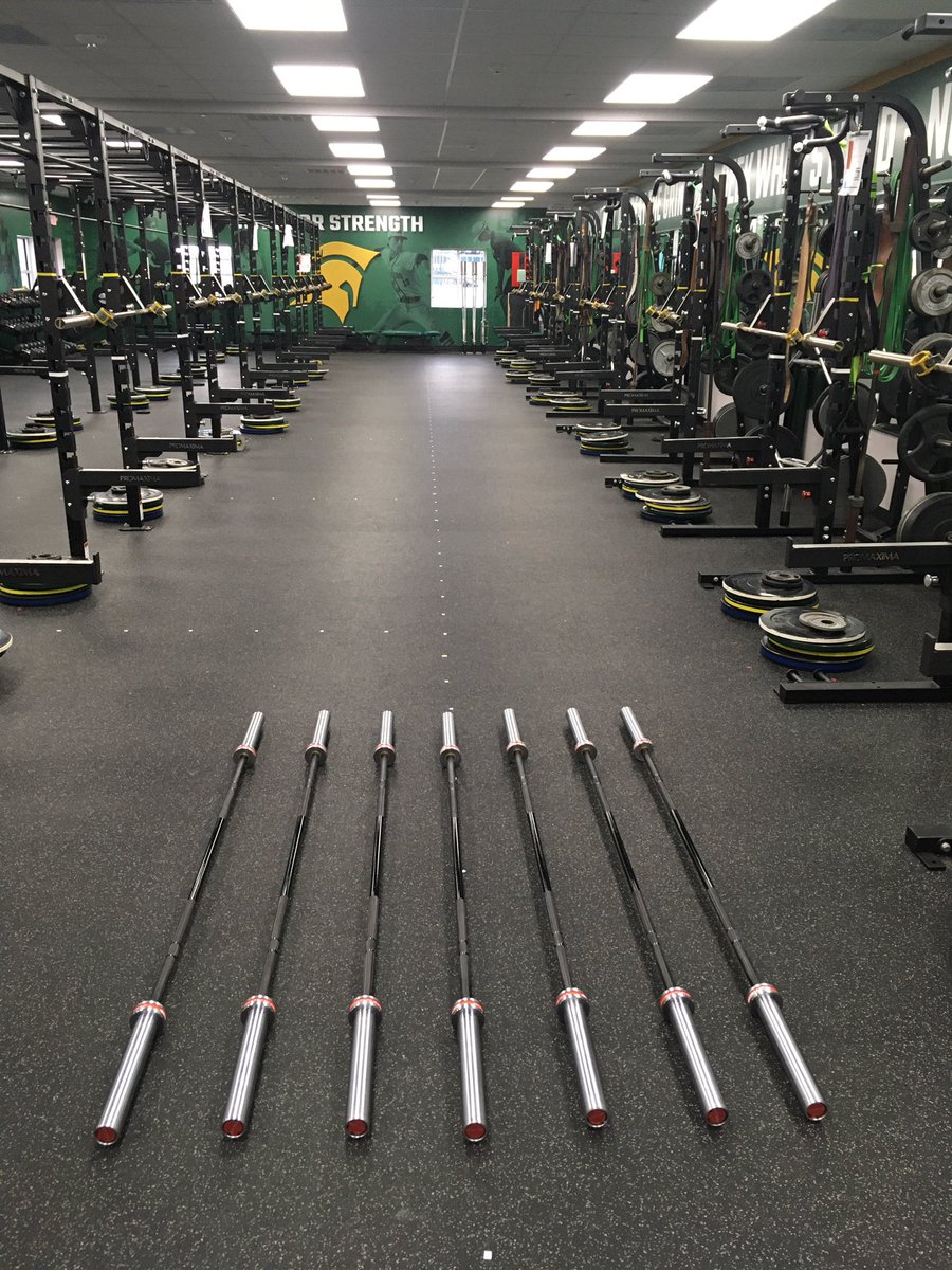 7 new Women’s bars @ 15 kg/33 lbs (25 mm) to put our female athletes and smaller athletes in the best possible scenario in training! Opening new opportunities 🏋️‍♀️
<a href="/twcasports/">Woodlands Christian</a> <a href="/USWeightlifting/">USA Weightlifting</a>  <a href="/SPNetwork/">Strength Performance Network</a> <a href="/NSCA/">NSCA</a> <a href="/NHSSCA/">NHSSCA</a> <a href="/NHSSCA_TX/">NHSSCA-Texas</a>