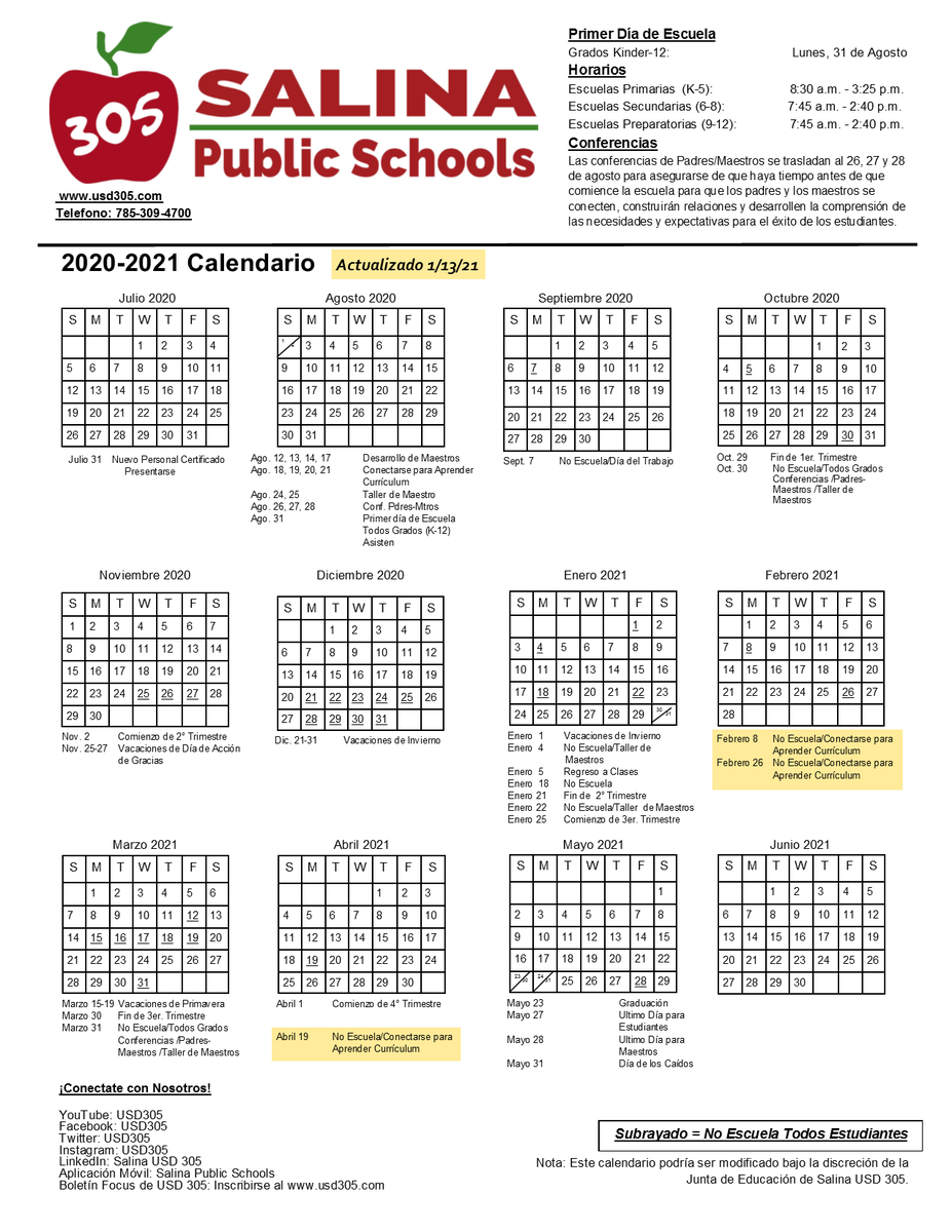 USD305's tweet photo. Three days were approved, at tonight's board meeting, that will be set aside as staff collaboration. Students will not attend school on these days, February 8, 26 and April 19. https://t.co/yjP5GVRK27
