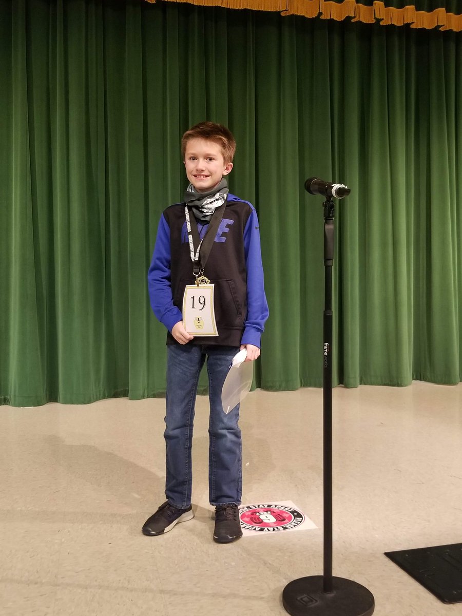 NCRockets1's tweet photo. Congratulations to Braxton Pickel for winning first place at the Sevier County Spelling Bee!   Go Rockets! 🚀 https://t.co/sPGMpMiIpF