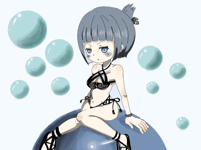 #くそ寒いので水着絵を貼る 