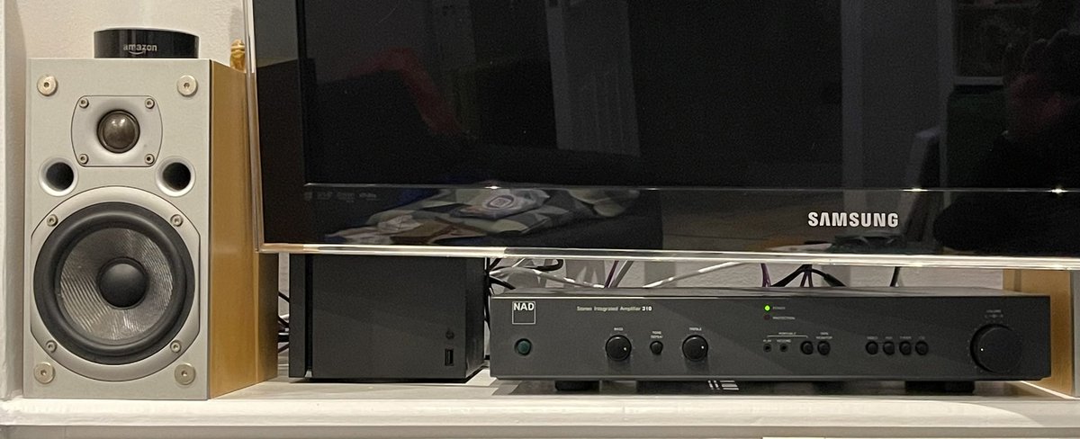 After threats from my wife to get rid of my currently-not-being-used <a href="/ArcamUK/">Arcam Of Cambridge</a> speakers, I had a bit of a rummage in the loft &amp; reinstated my old <a href="/NADElectronics/">NAD Electronics</a> 310 amp, to give the boy’s new Xbox a bit of oomph 🔊