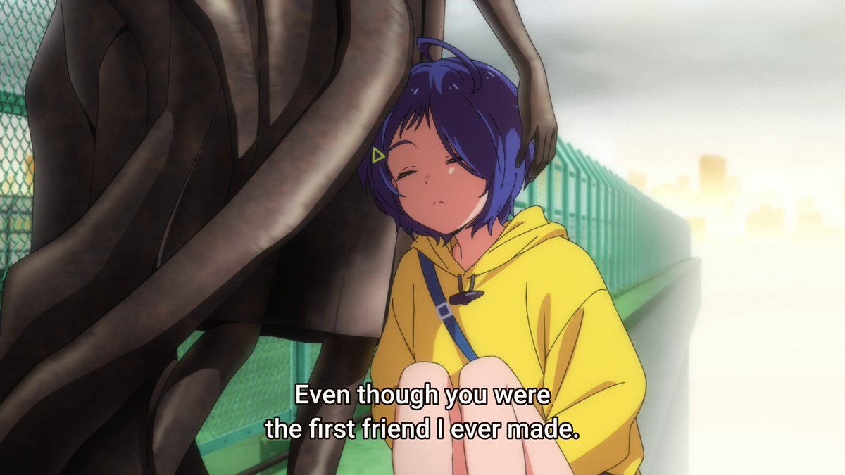 Koito being a statue makes sense here seeing how statues are created as a means of remembering important people. The fact that this exists in Ai's dream (whatever this world is) shows how much of an important figure Koito was to her and feels guilty for betraying her.