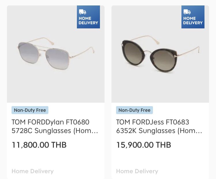 GoodDaySaturday's tweet image. 🎊ช้อปแว่นตาแบรนด์ #TOMFORD ราคาพิเศษ ไม่ต้องมีบินก็ช้อปได้ที่📍kingpower.com 

🎁ใส่โค้ดส่วนลด👉🏻SV60156 ก่อน CF ลด 25% &amp;amp; on top อีก 5% เลยน๊า💓ถูกสุดๆ🤔
🚛ส่งฟรี

#KingpowerOnline #ถูกบอกต่อ #ชี้เป้าโปรถูก #HowtoPerfect #ดีบอกต่อ #โปรดีบอกต่อ #ถูกและดีบอกต่อ #ส่งฟรี