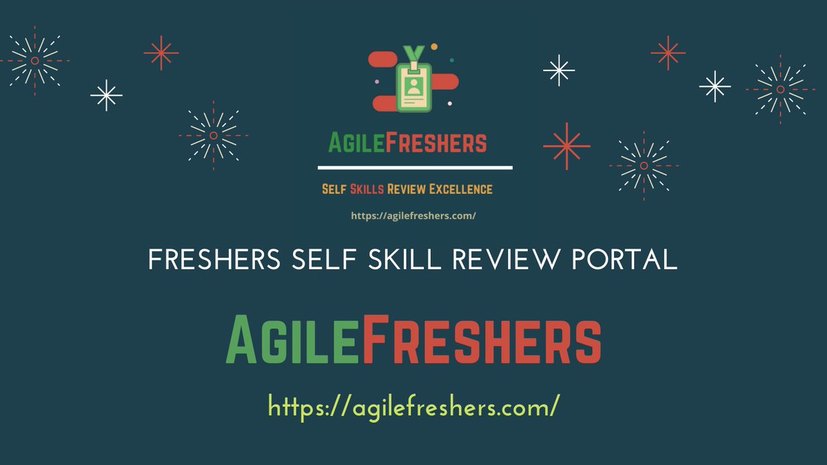 AgileAtmos's tweet photo. AgileFreshers is for Entry level candidates (Freshers) portal used to perform real-time self skill review, which is going to be used during HR and Technical interview as evidence of their skill and knowledge.

#freshers #hr #careers #job #Students #Pune #mumbai #Hyderabad https://t.co/rfZ1W6eqRr