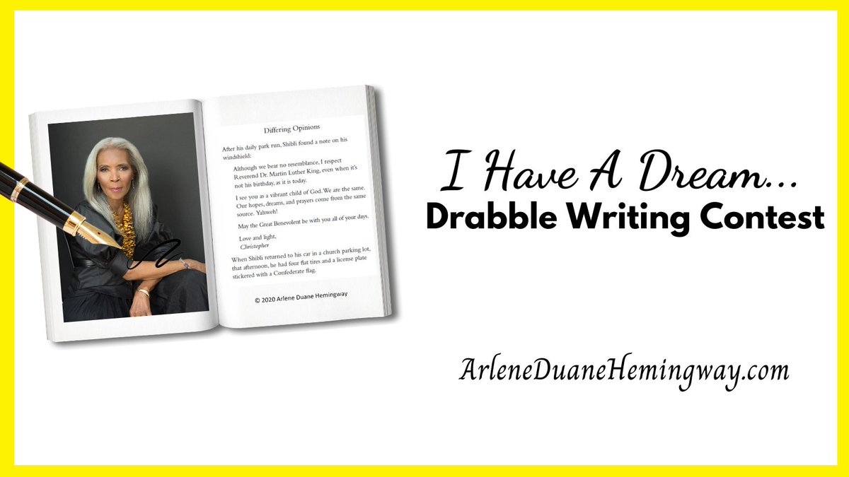 ad_hemingway's tweet photo. My book "A twist of Lemons" is in the #Drabble style; We are hosting a #WritingContest for other drabble Authors (or others who want to dabble in Drabble!) in honor of #MLKDay. We hope you will feel inspired to join us! Deadline is Jan 15th!
Check it out: https://t.co/h9QvzhyffJ https://t.co/jCJxrK0Dnr