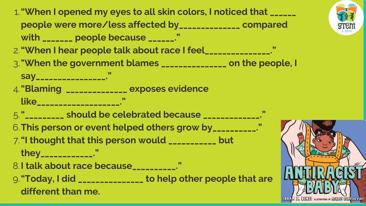 @NGSS_tweeps (@ngss_tweeps) on Twitter photo We then build problem-solving skills into our 3D5E lessons by addressing racial, social and societal injustices. These call for discussions. <a href="/DrIbram/">Dr İbrahim Fatih DOĞAN</a> proves that you're never too young for these discussions. Thank you <a href="/davisEDU3/">DavisEDU3 (he/him/his)</a> for these sentence frames! #antiracistbaby We then build problem-solving skills into our 3D5E lessons by addressing racial, social and societal injustices. These call for discussions. <a href="/DrIbram/">Dr İbrahim Fatih DOĞAN</a> proves that you're never too young for these discussions. Thank you <a href="/davisEDU3/">DavisEDU3 (he/him/his)</a> for these sentence frames! #antiracistbaby