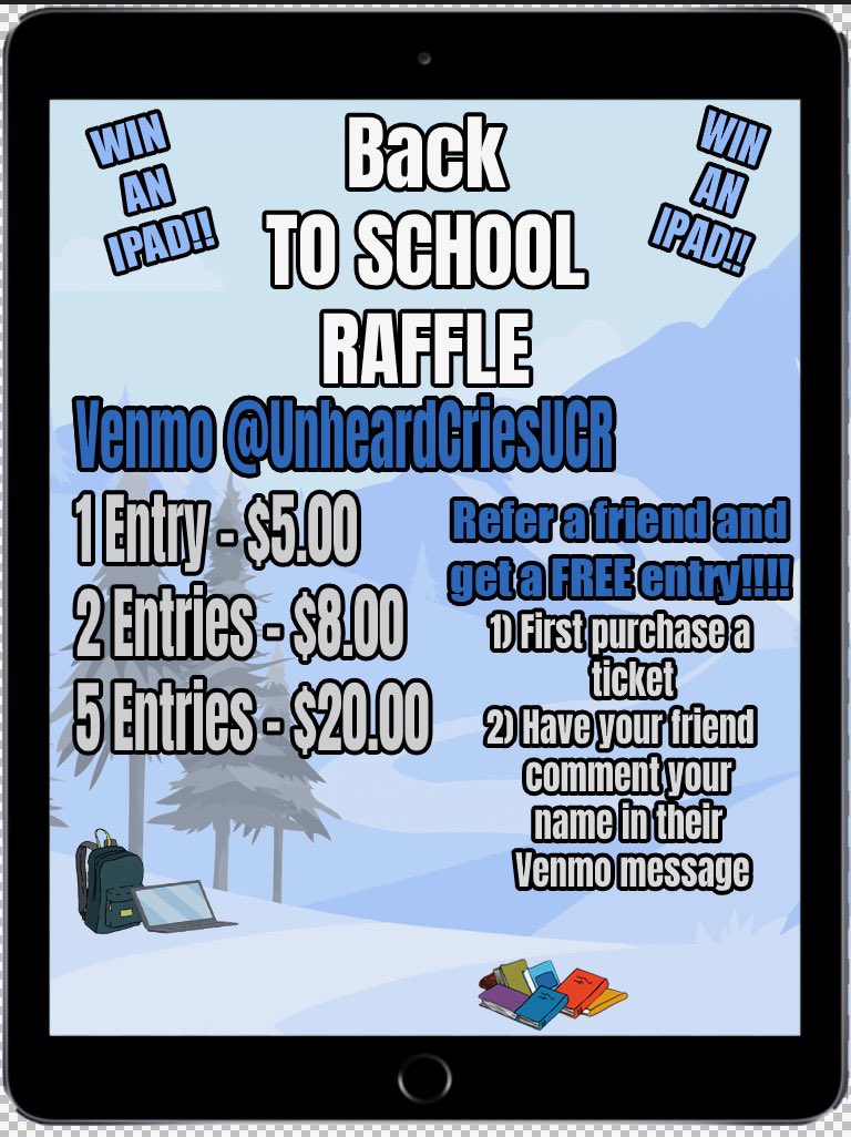 christinanakhla's tweet image. Want a chance to win an iPad while helping dent Middle Eastern poverty? Enter our raffle for a chance to help those who are underprivileged and for a chance to win! ♥️🙏🏼 all entries and donations are greatly appreciated! @unheard__cries