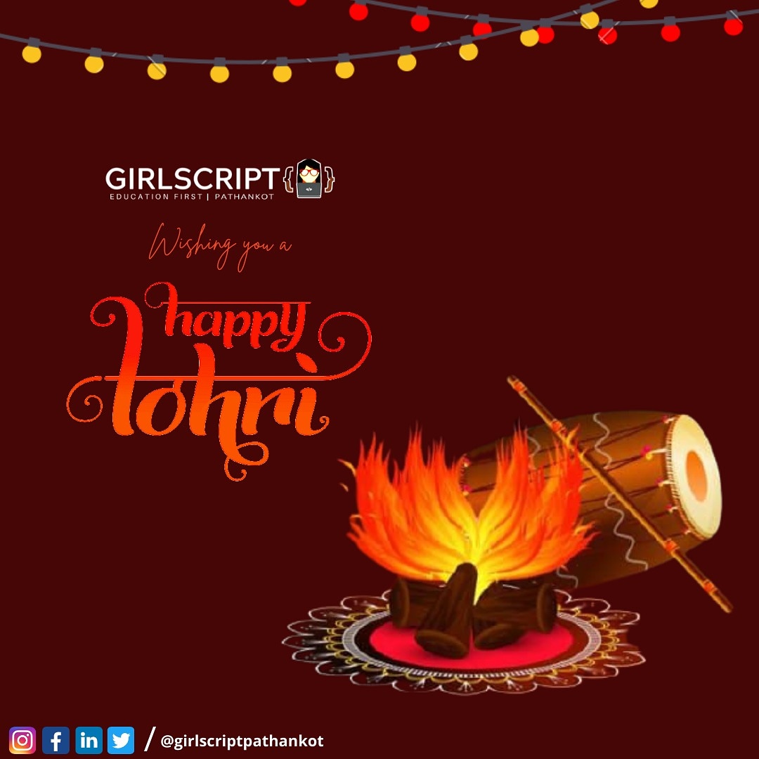 girlscriptptk's tweet photo. May you sing and dance on this vivacious festival of Lohri as it spreads happiness and warmth all over. Happy Lohri.

#LOHRI #lohricelebration #lohrifest #lohrifestival #lohrifun #lohrifunction #lohrinight #lohriparty #lohriselfie #lohrispecial 
#girlscriptfoundation #girlscript https://t.co/UX7k0wLy2x