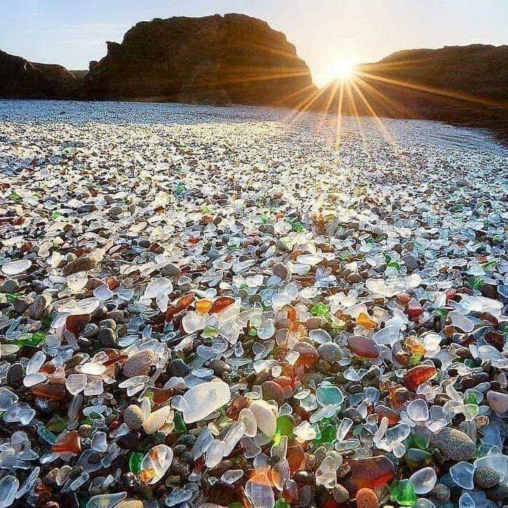 FabulousWeird's tweet image. Glass Beach, California