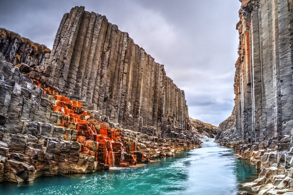 11/ ...or this... (Source:  https://icelandnaturally.com/article/hike-studlagil-canyon-icelands-beautiful-basalt-formation/)