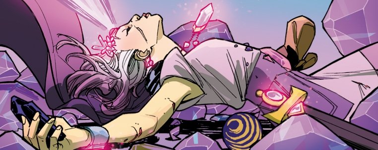 She had to relearn what was right and wrong, who her real friends were, and who SHE was. Her identity stripped away, that little spark still remains...the need to fight for the good of others. In a sense, she honors her upbringing, the way she originally understood it.