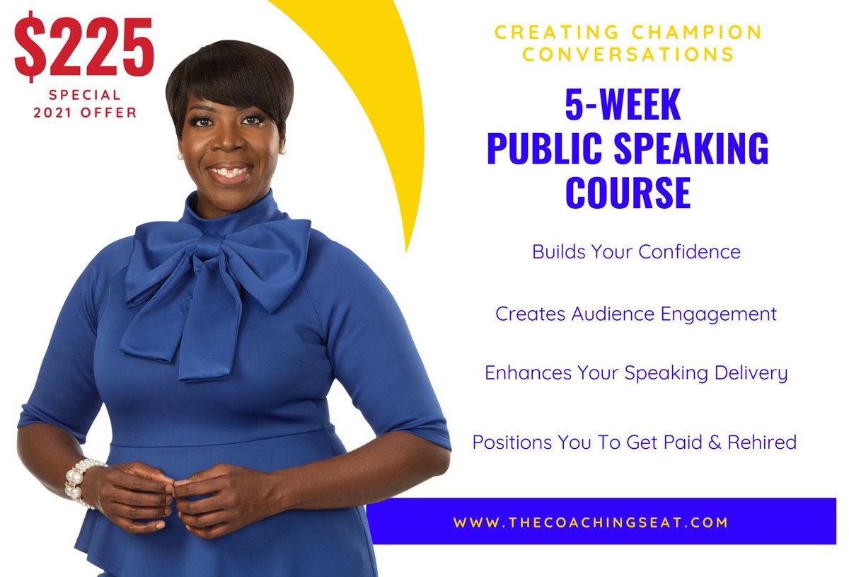 thecoachingseat's tweet photo. Champion Influence®️ Create Champion Conversations Course starts March 1, 2021  #BecomeA_Confident_PublicSpeaker

🔥🔥🔥Don’t Delay‼️‼️‼️‼️

✍🏾I'm educating 12 speakers on the secrets of #creatingchampionconversations. Interested? Click here: https://t.co/frmaQmL7KW https://t.co/Nice2zhhP7