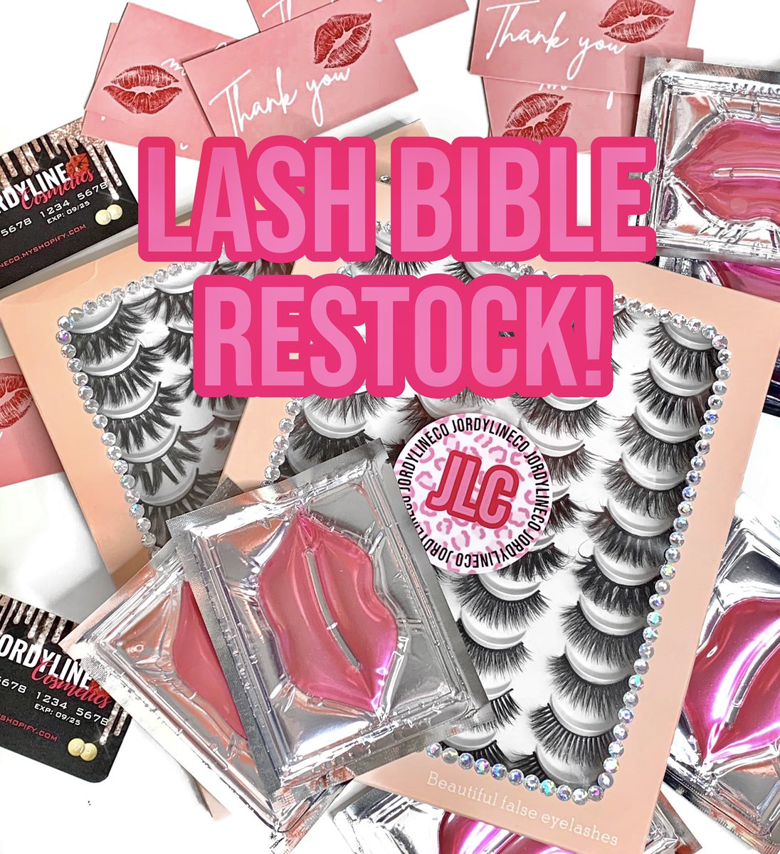JordyLineCo's tweet photo. Hi babes! Our GO-TO &amp; BADDIES ONLY lash bibles are back💗 Use code: JLC for 40% off +free shipping only at https://t.co/kLAsgL65KS https://t.co/SJS3JZS1fy