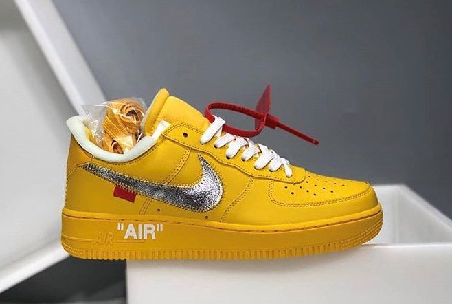 JustFreshKicks on X: Off-White x Nike Air Force 1 “University Gold” 📅  July 2021  / X