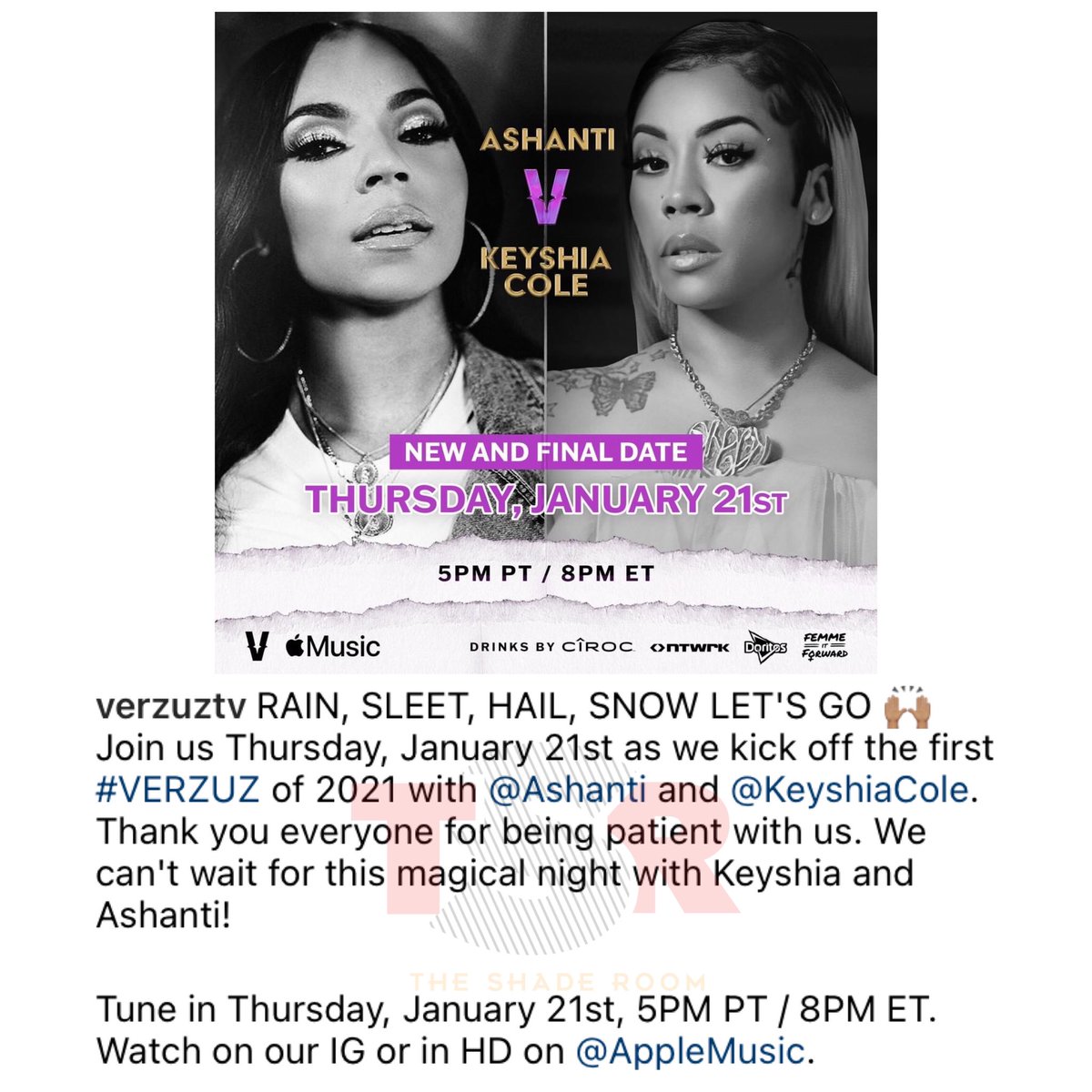 TheShadeRoom's tweet photo. The battle is back on! https://t.co/wLF6cLHdd1