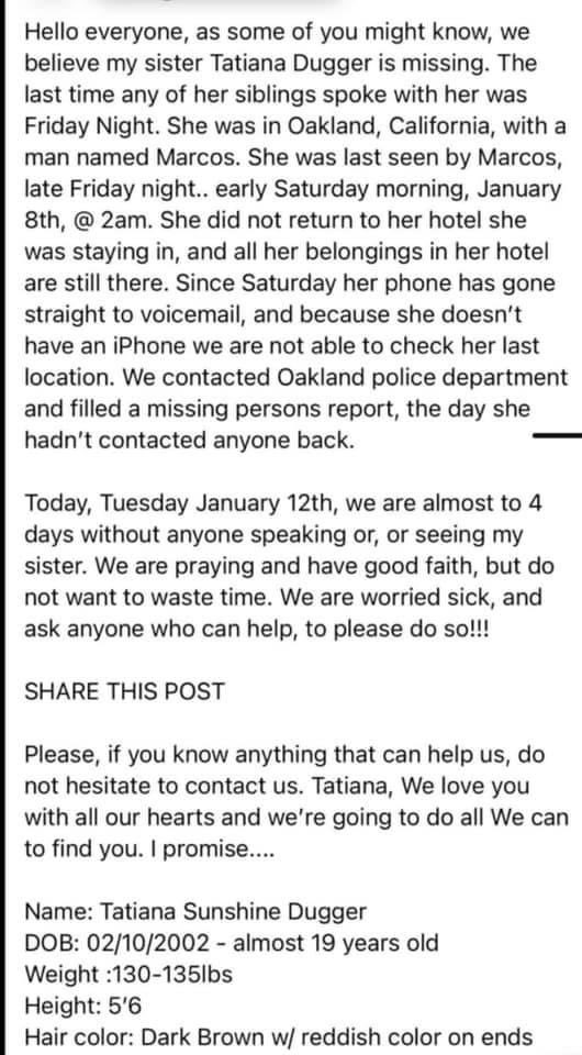 biancaah212's tweet photo. ‼️‼️ Missing Person ‼️‼️ https://t.co/ey35RErty8