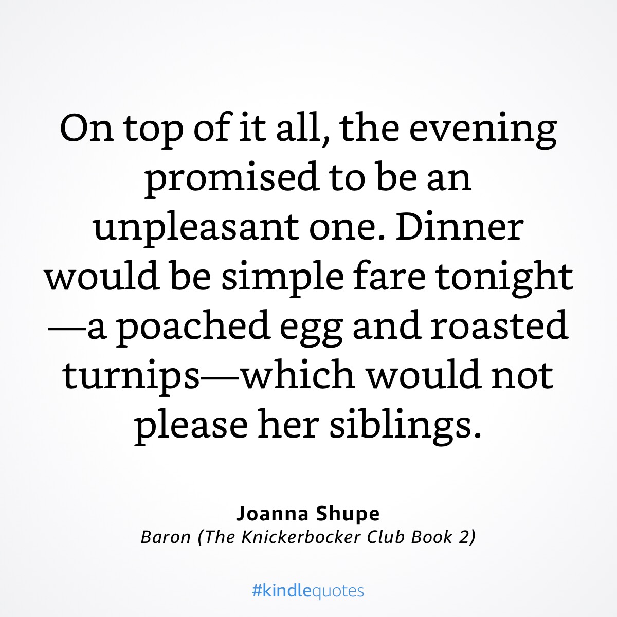 Burning through  @JoannaShupe’s Knickerbocker series — turnip spotted in Baron (book 2)!