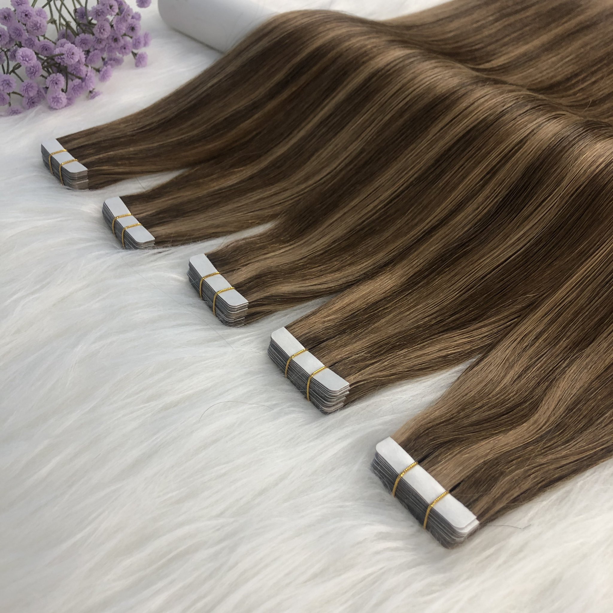 GLAVISエクステ：プラチナレミーヘアーP58センチ約100g：7