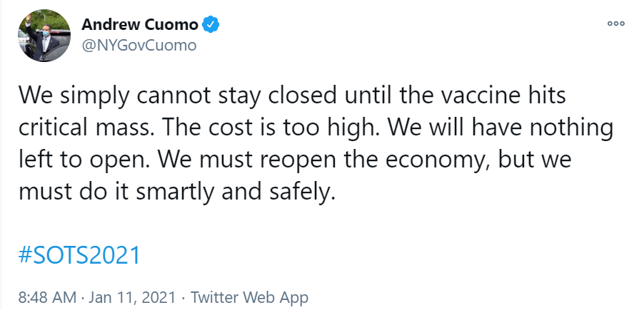 scottshuford's tweet image. Gov Cuomo is starting to get #woke.  When will #RecallNewsom get it?  #OpenSafe coming to you live from the #RecallGavinNewsom city-state of Southern California...