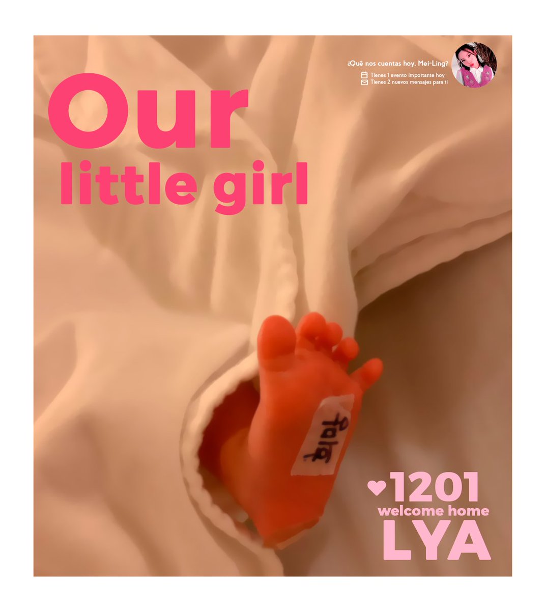 prttycloud's tweet image. ❏ mᥱi's ♡❜ 𝕦𝕡𝕕𝕒𝕥𝕖 @: #_ wᥱᥣᥴomᥱ homᥱ, ᥣyᥲ⋆🧸

Estoy muy feliz de poder decirles que el día de hoy nuestra pequeña Lya está con nosotros desde hace unas horas. Muy felices por tener a nuestra patito con nosotros para poder llenarla de besitos, tan preciosa.💜