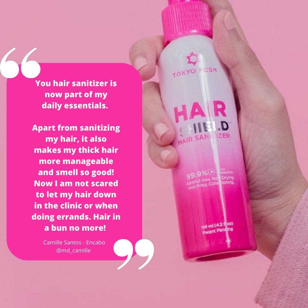 So kilig to see your feedback for the new #tokyoposh hair shield!💓 message me for anything!