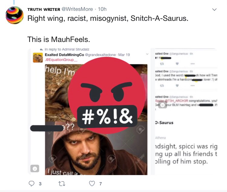 MissLadyAlexi's tweet photo. @WritesMore Now I know why he hates you. He set you up...even though you deleted your tweets about him, he was furious at you for exposing him for what he really is. He bullied, then befriended &amp; used you. He often uses other women to help gain trust &amp; peddle his lies
https://t.co/9kGEUU9HMf https://t.co/hNrDVGPhkj
