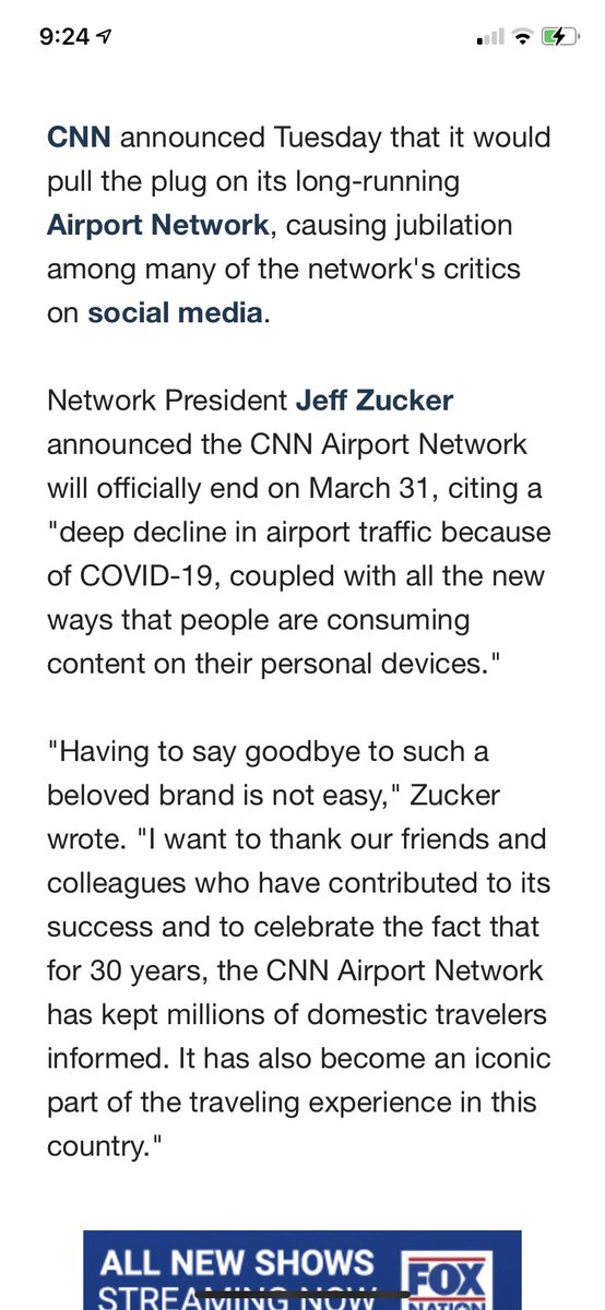 joehrice7's tweet photo. I am so excited with this news that I will no longer be forced to listen to this “ rhetoric and propaganda” while commuting to work! #cnn #fakenews #giveustruth https://t.co/NcVaCk6XGx