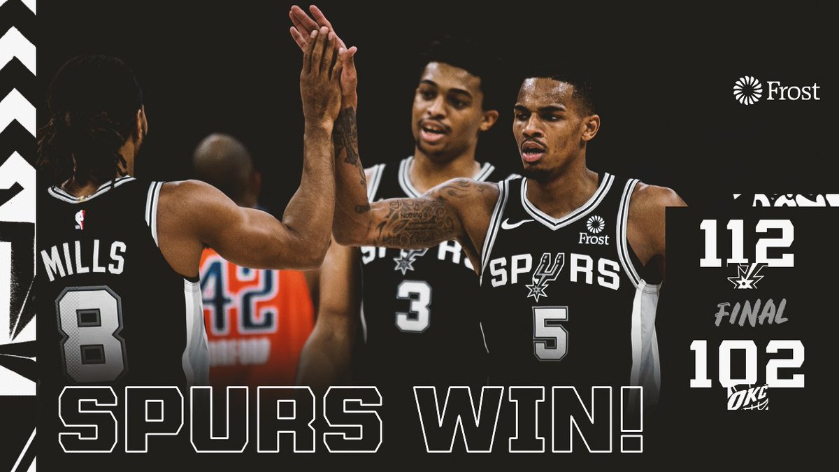RT @spurs: Ending the road trip at 4-1! See you soon SA

@FrostBank | #GoSpursGo https://t.co/XQVgru7YeA