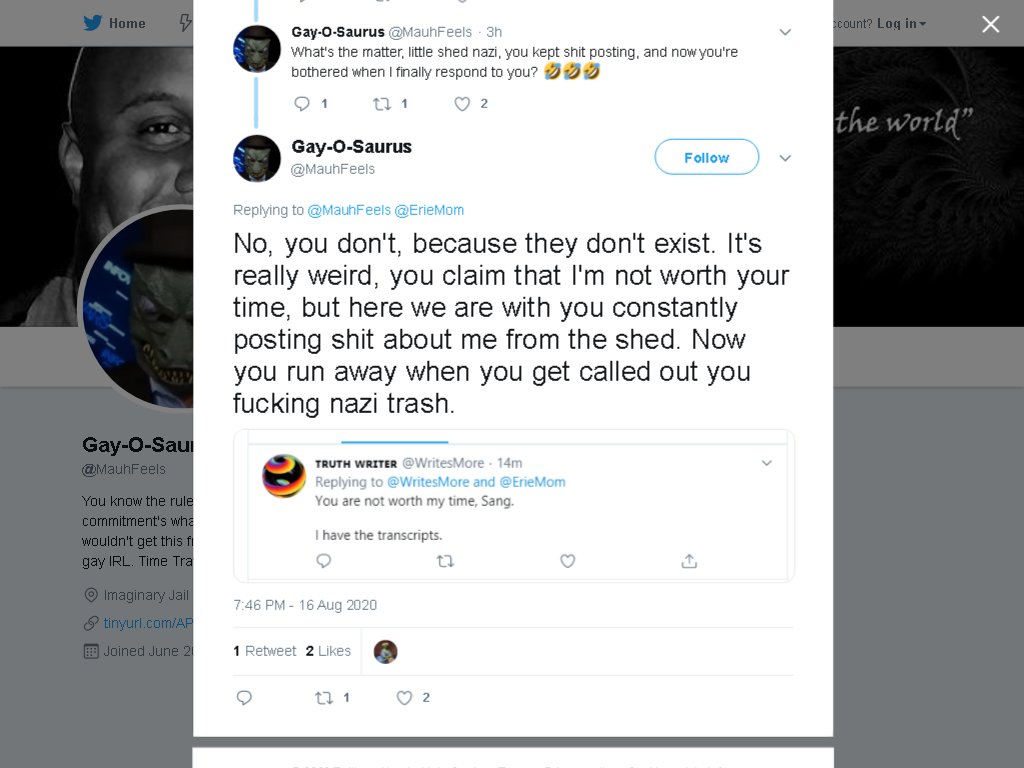 MissLadyAlexi's tweet photo. @WritesMore Now I know why he hates you. He set you up...even though you deleted your tweets about him, he was furious at you for exposing him for what he really is. He bullied, then befriended &amp; used you. He often uses other women to help gain trust &amp; peddle his lies
https://t.co/9kGEUU9HMf https://t.co/hNrDVGPhkj