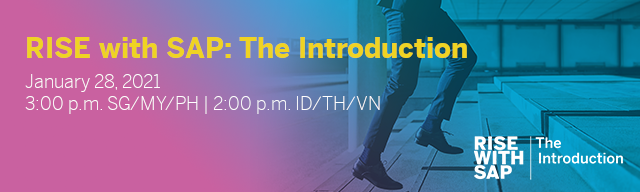 arathiagape3's tweet photo. Prepare your business for the road ahead. Join us at #RISEwithSAP on January 28 to explore the cutting-edge technologies and insights that will help move your business through 2021. https://t.co/763xDMx1ut https://t.co/y1ZFLPHuiv